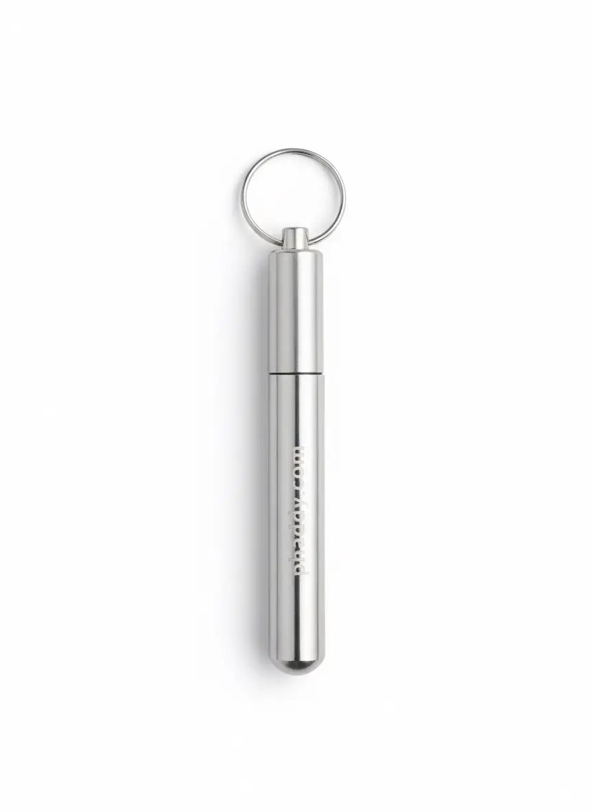 phaddy™ Slim Keychain Container – Waterproof Aluminum Capsule for Pills, Vitamins, Cash & Essentials